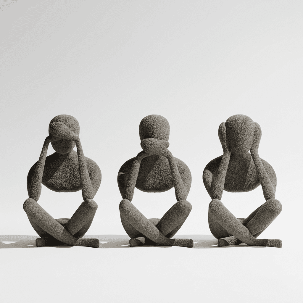 Modern Minimalist "Three Wise Men" Statues – Set of 3 thumbnail 4