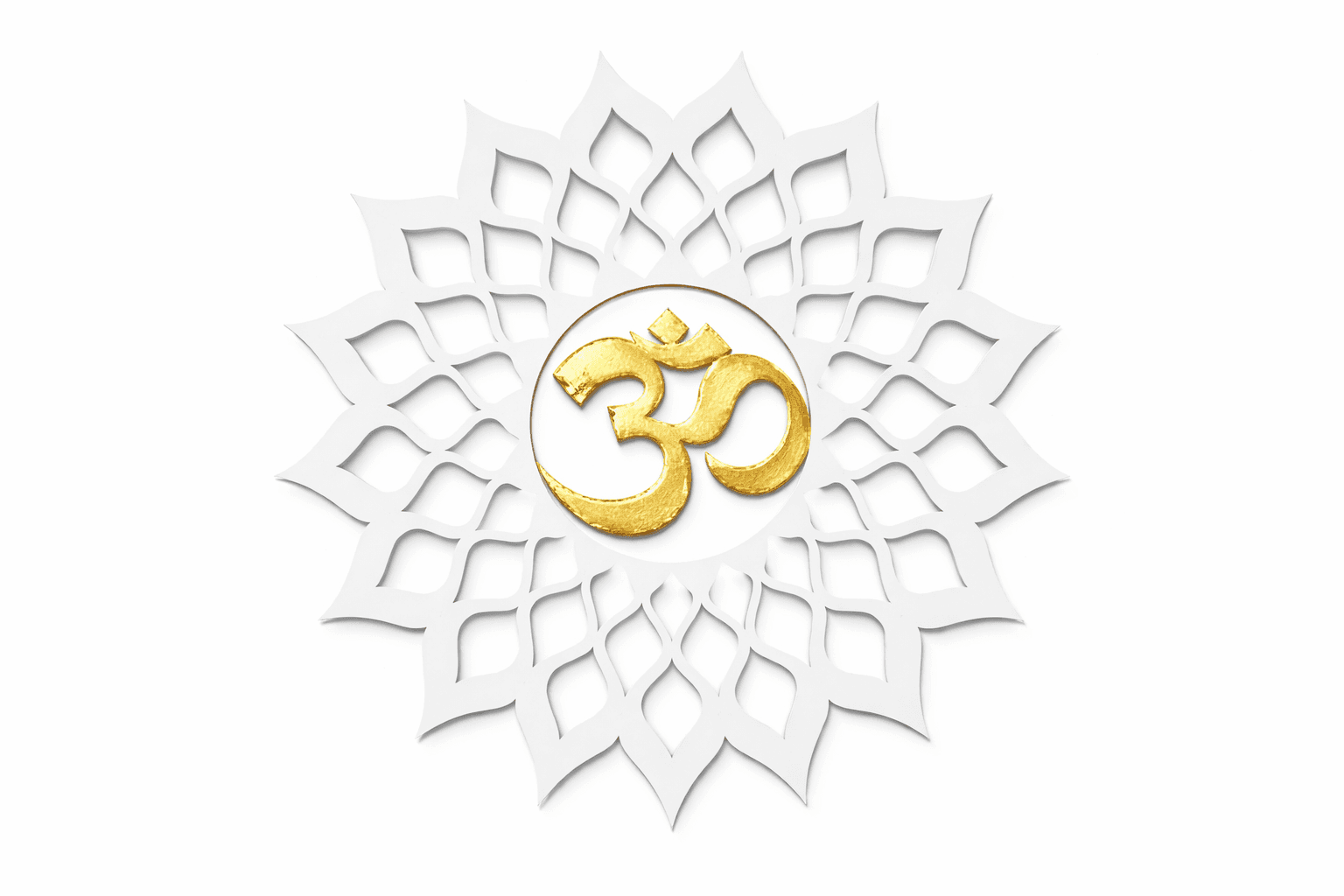 Om 3D Printed Wall Hanging – Lotus Mandala Spiritual Home Décor thumbnail 3