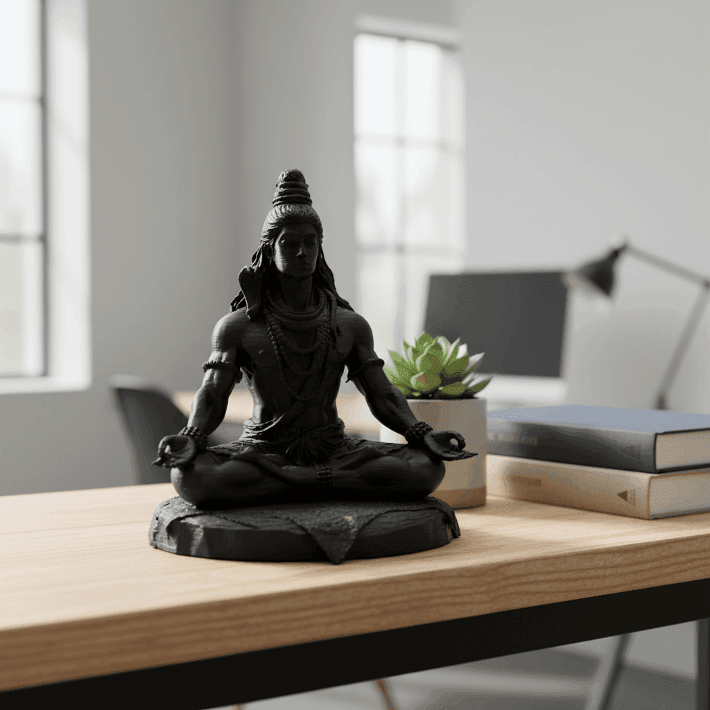 Mahadev Shiva Meditation Pose Statue thumbnail 2