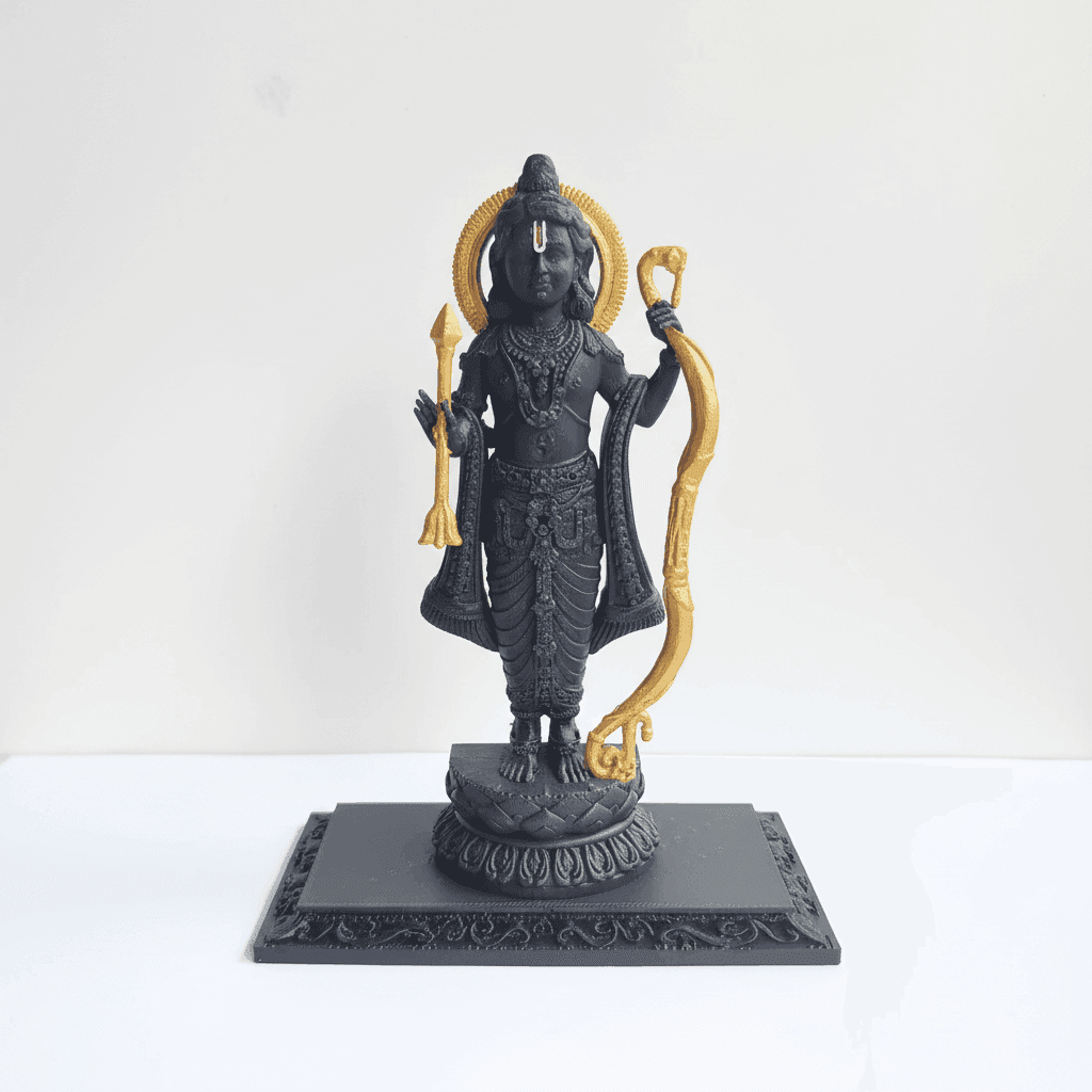 Ram Lalla Idol – Sacred Lord Ram Murti for Pooja & Home Temple thumbnail 4