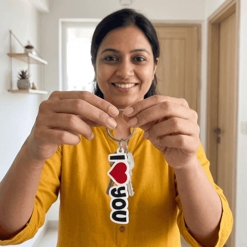 I Love You Keychain Buy Online | Gift-Ready – 3DPrintShop thumbnail 4