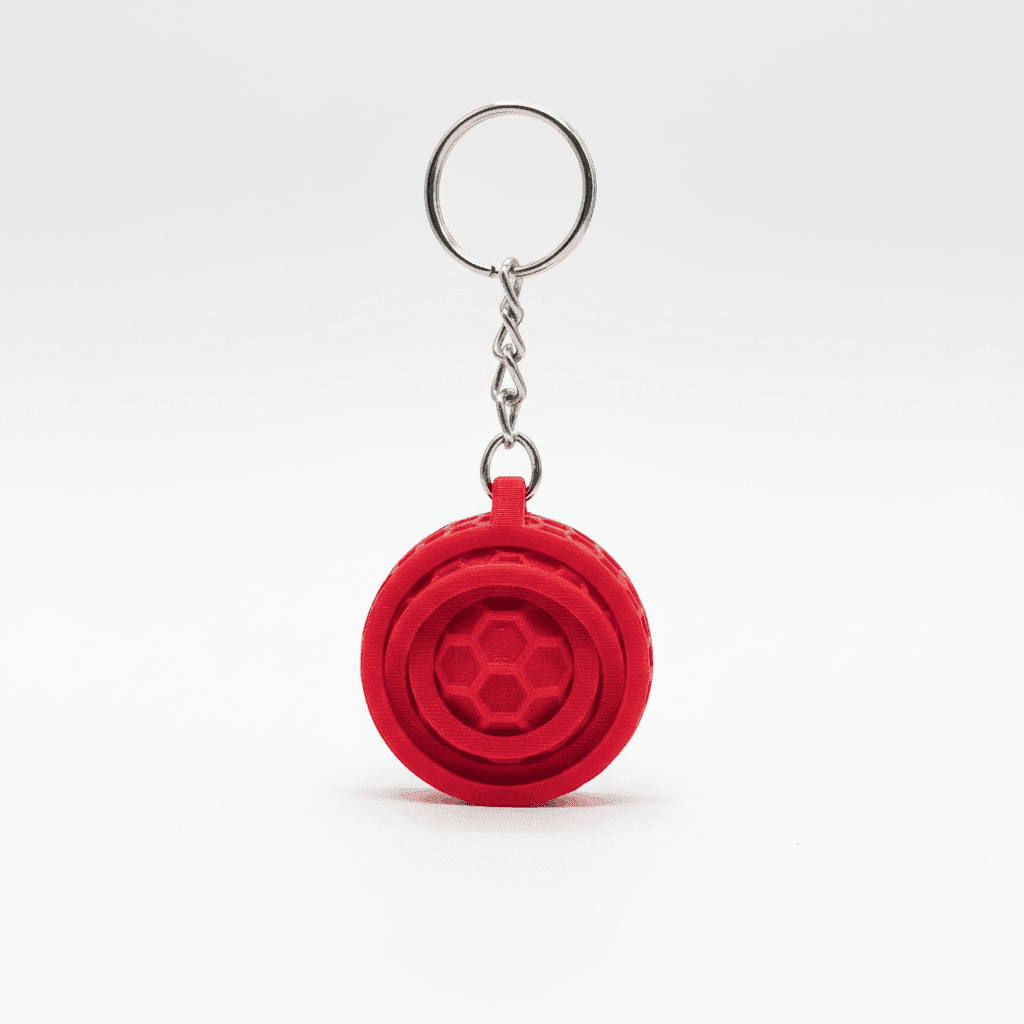 Fidget Spinner Keychain | Fun Pocket Stress Relief – 3DPrintShop thumbnail 2