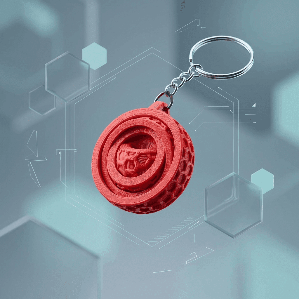Fidget Spinner Keychain | Fun Pocket Stress Relief – 3DPrintShop