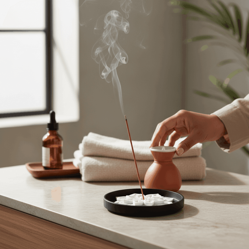Lotus Incense Holder | Minimal Ash-Catching thumbnail 2