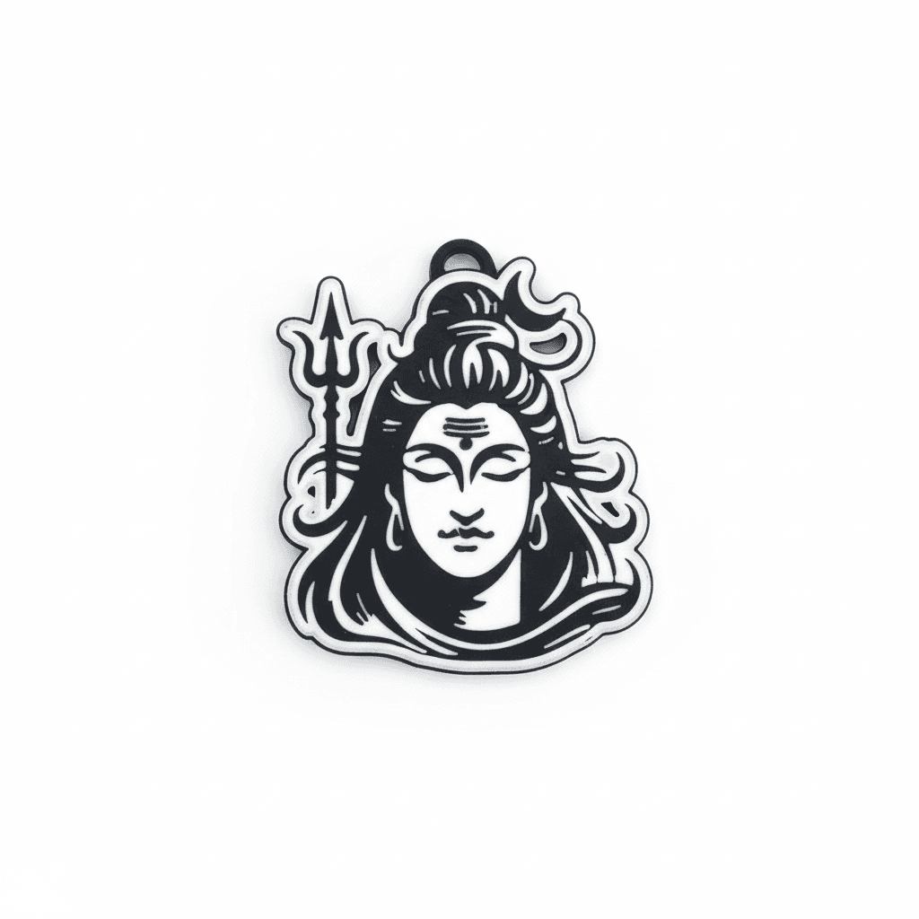 Shiva Keychain Buy Online | Premium 3D Print – 3DPrintShop thumbnail 3