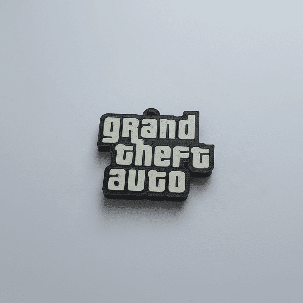 GTA Keychain Buy Online | Premium 3D Print – 3DPrintShop thumbnail 4