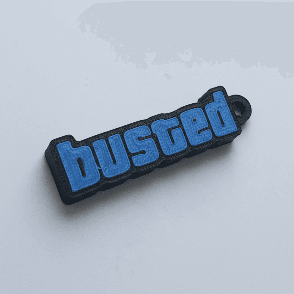 GTA 5 Busted Keychain | 3D Printed Gift – 3DPrintShop thumbnail 3