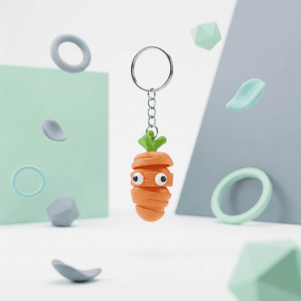Cute Carrot Fidget Toy | Adorable Desk Fun – 3DPrintShop