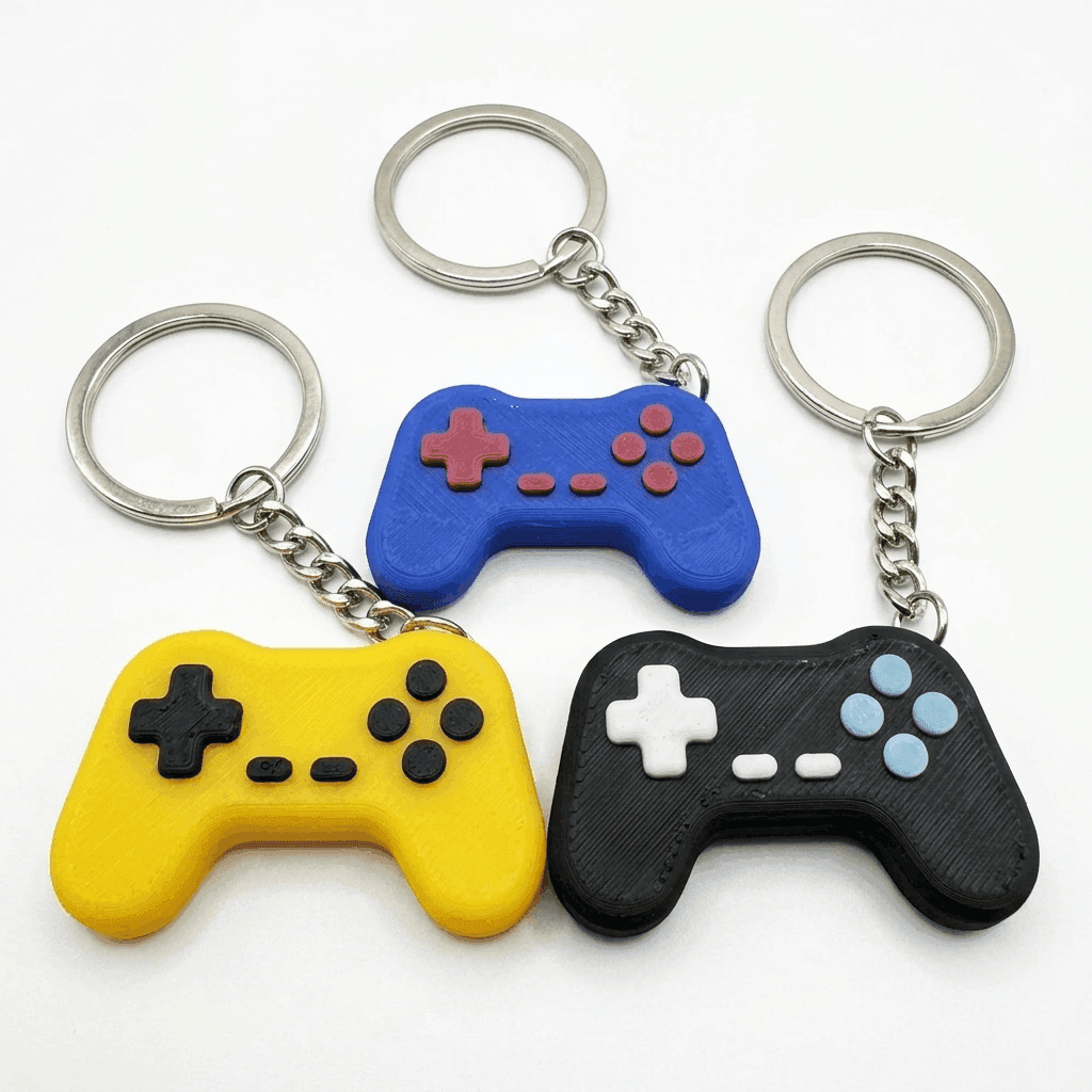Gamepad Keychain | Retro Gamer Gift – 3DPrintShop thumbnail 2