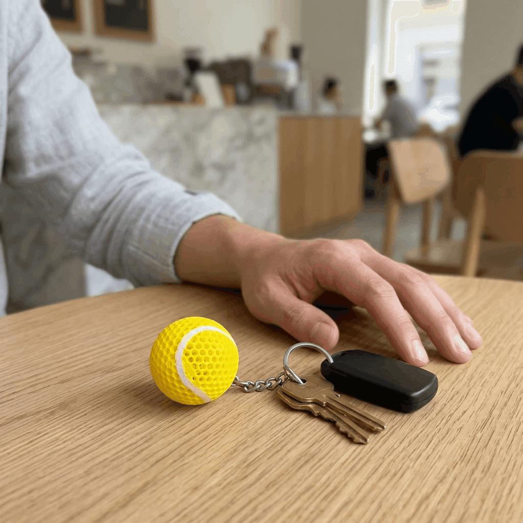 Tennis Ball Keychain | Cute Sport Gift – 3DPrintShop thumbnail 2