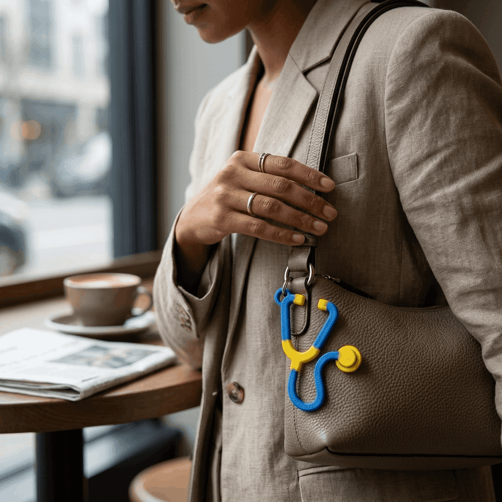 Stethoscope Keychain Online | Gift Pick – 3DPrintShop thumbnail 2