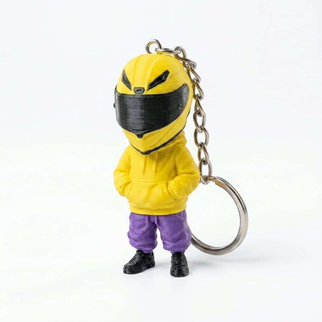 Bike Rider Keychain | Stylish Gift – 3DPrintShop thumbnail 2