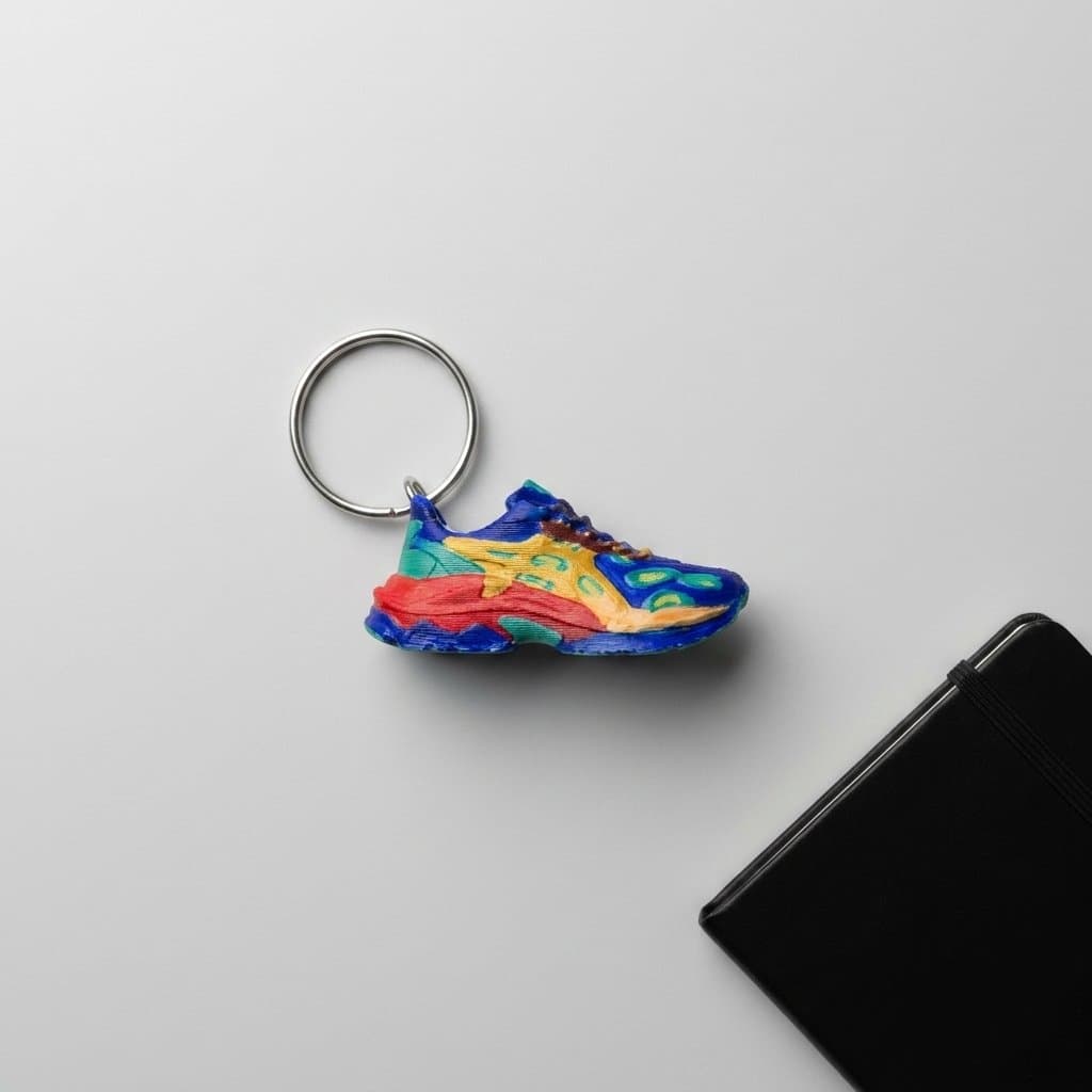 Shoe Keychain | Hand-Painted Gift – 3DPrintShop thumbnail 2
