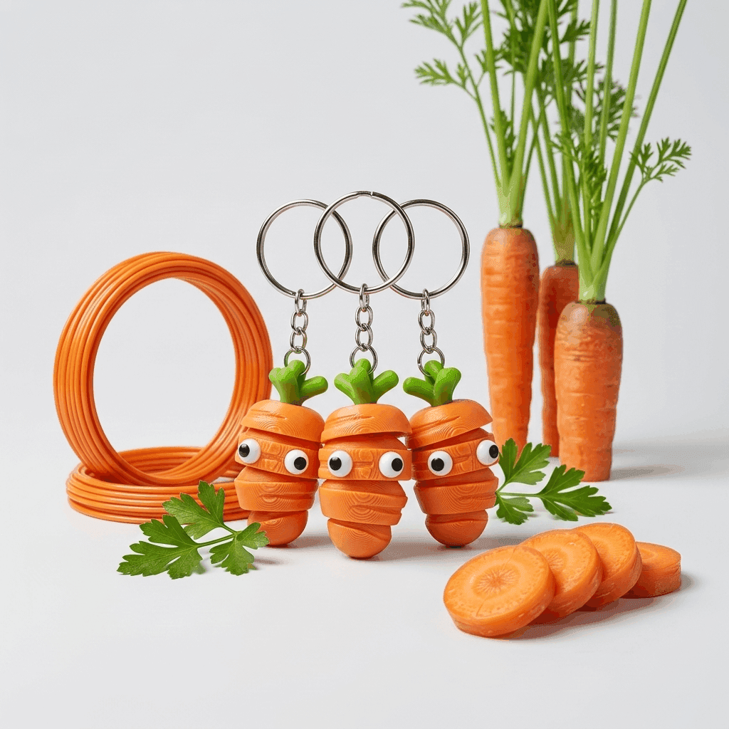Cute Carrot Fidget Toy | Adorable Desk Fun – 3DPrintShop thumbnail 2