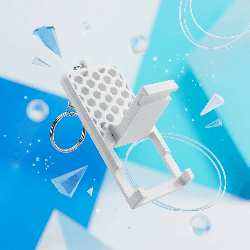 Phone Stand Keychain | Compact Utility – 3DPrintShop