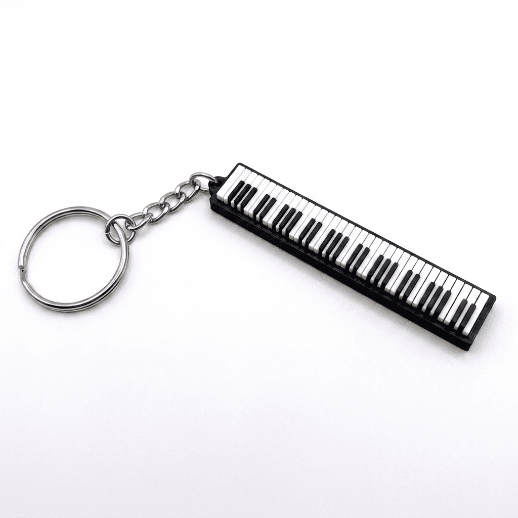 Piano Keychain | Cute Music Gift – 3DPrintShop thumbnail 2