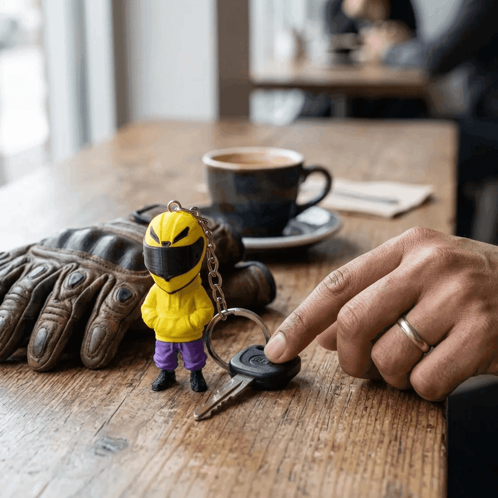 Bike Rider Keychain | Stylish Gift – 3DPrintShop thumbnail 3