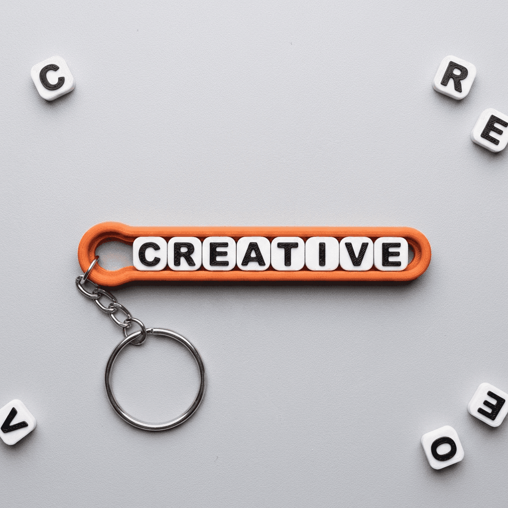 Custom Name Keychain | Brick Style Gift – 3DPrintShop