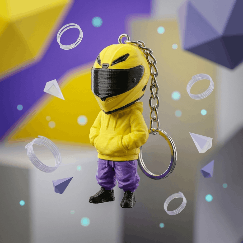 Bike Rider Keychain | Stylish Gift – 3DPrintShop