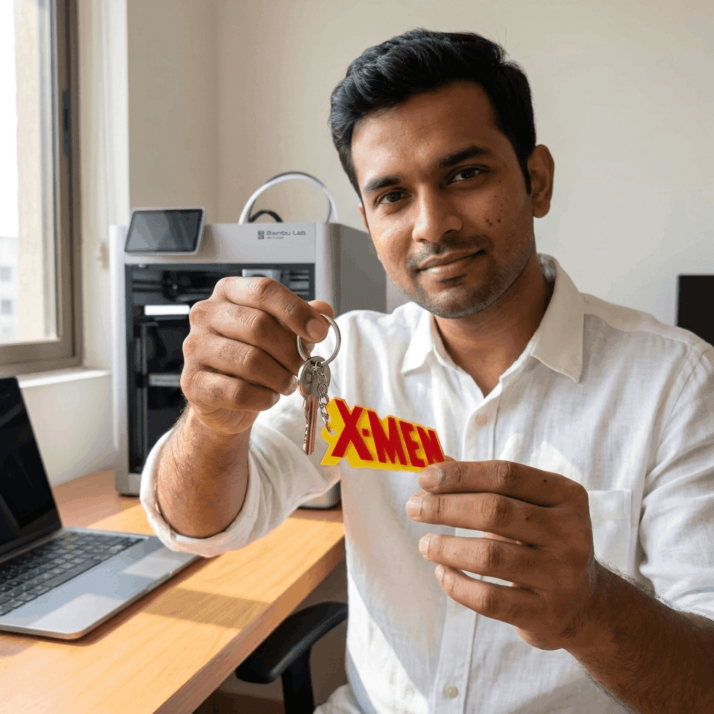 X-Men Keychain | Premium 3D Print – 3DPrintShop thumbnail 3