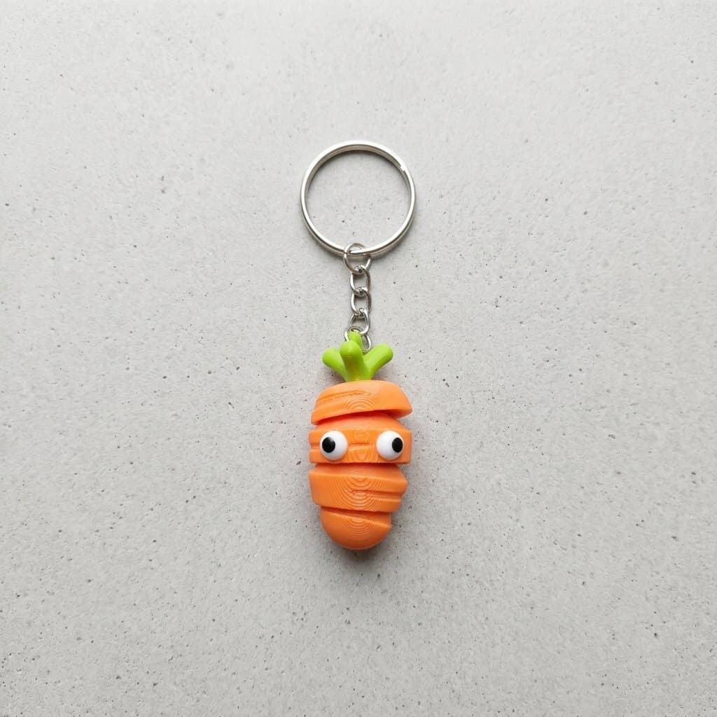 Cute Carrot Fidget Toy | Adorable Desk Fun – 3DPrintShop thumbnail 3