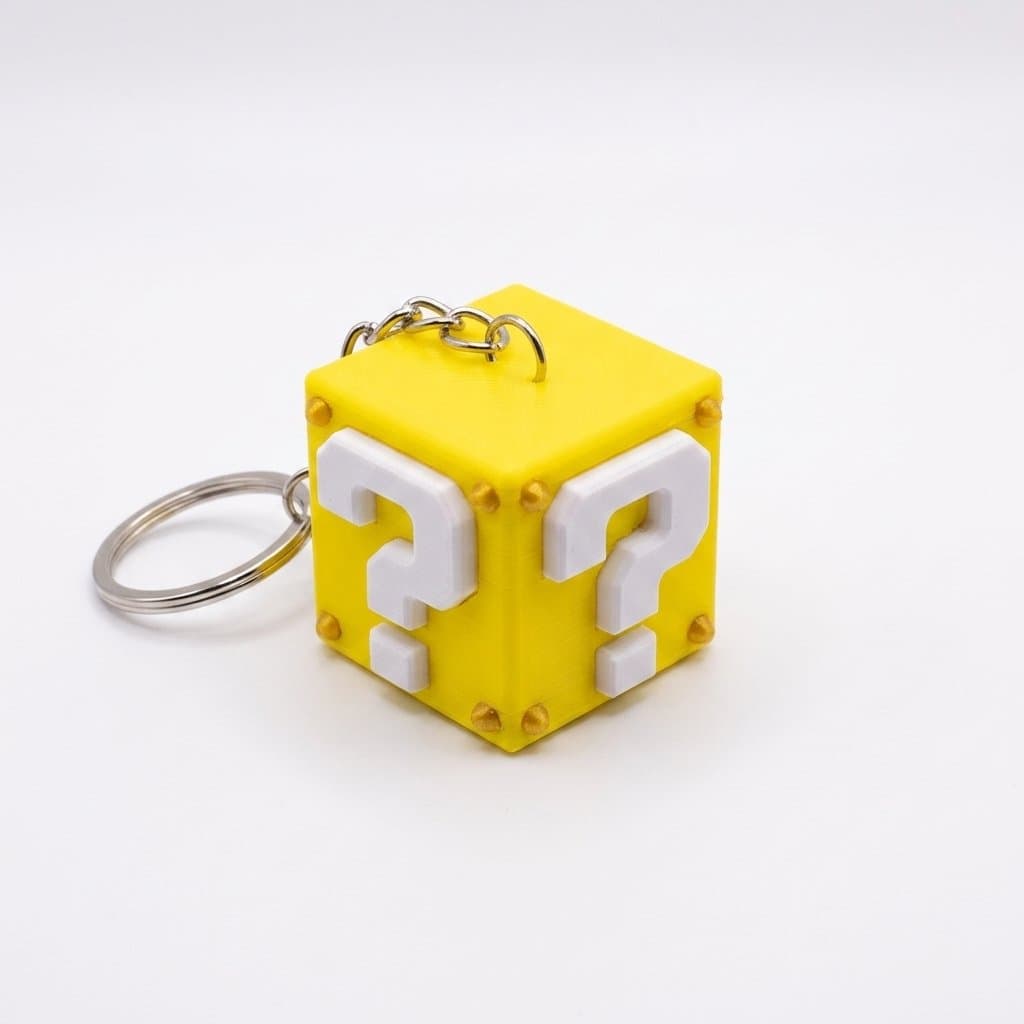 Question Block Keychain | Gamer Gift – 3DPrintShop thumbnail 3
