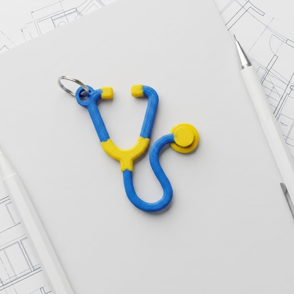 Stethoscope Keychain Online | Gift Pick – 3DPrintShop thumbnail 3