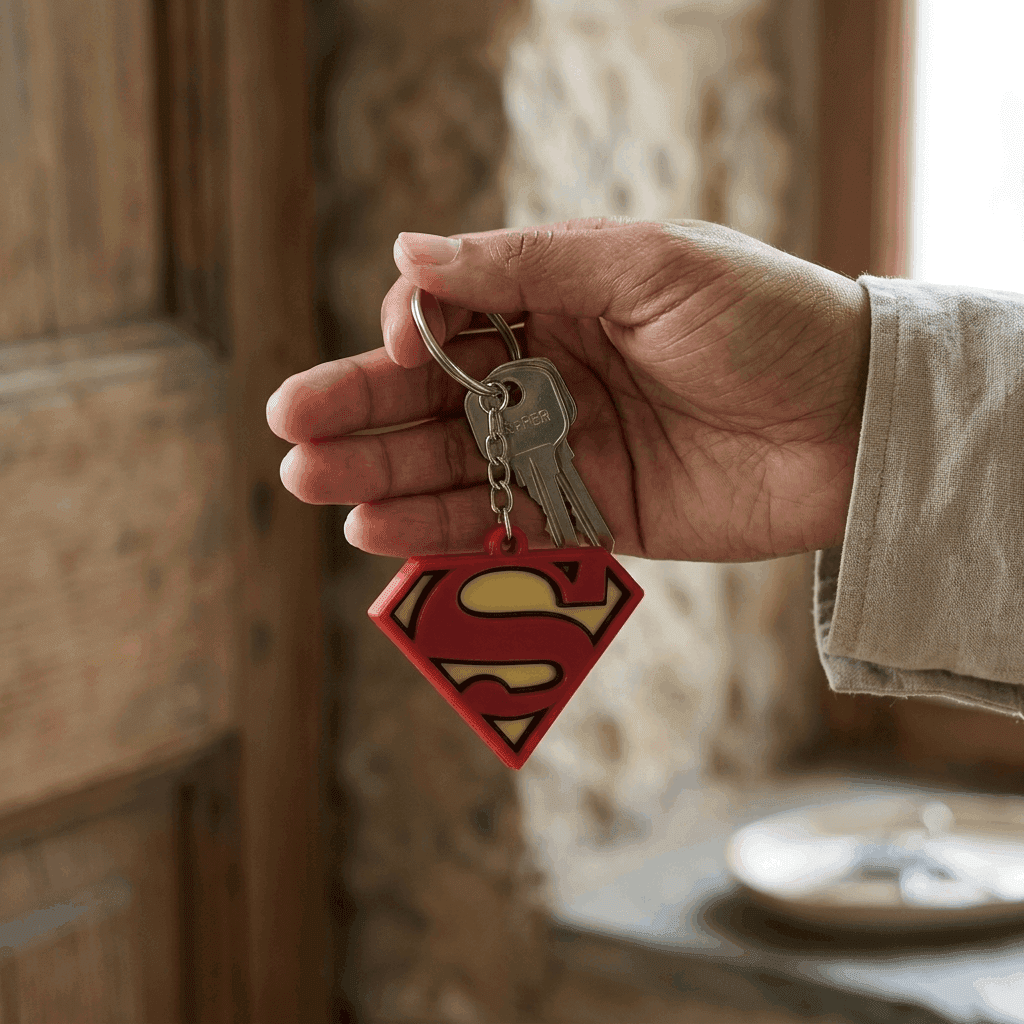 Superman Keychain Online | Premium PLA – 3DPrintShop thumbnail 4