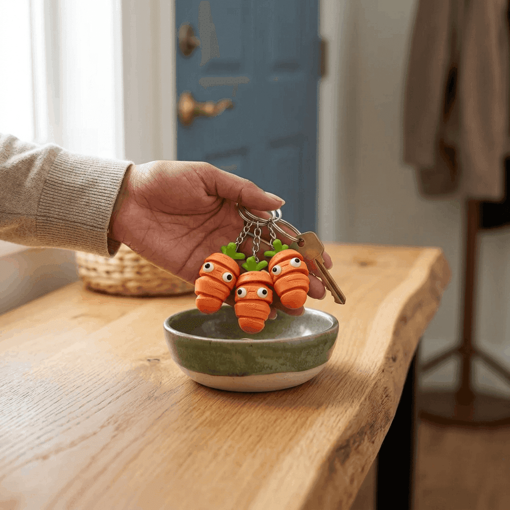 Cute Carrot Fidget Toy | Adorable Desk Fun – 3DPrintShop thumbnail 4