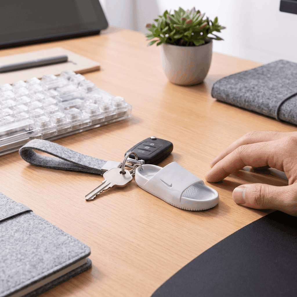 Nike Slides Keychain | Premium 3D Print – 3DPrintShop thumbnail 4