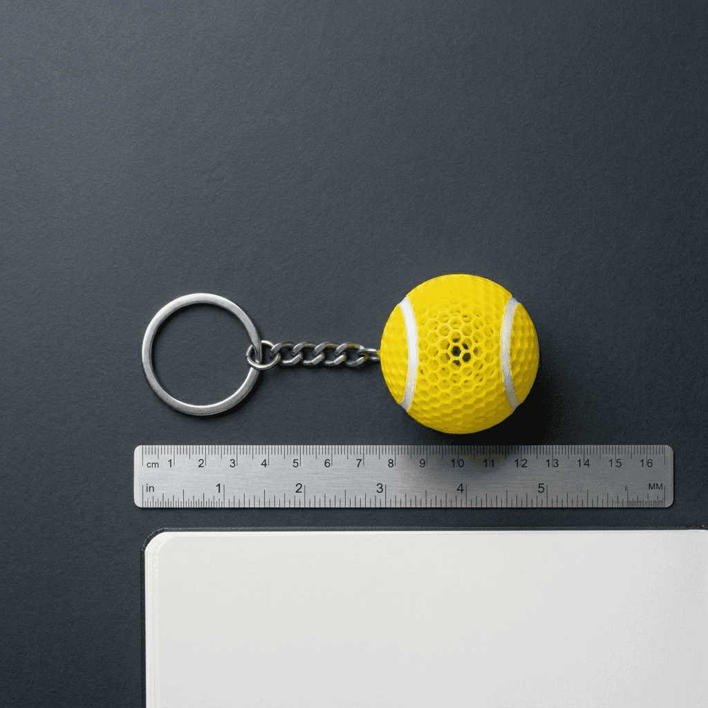 Tennis Ball Keychain | Cute Sport Gift – 3DPrintShop thumbnail 4